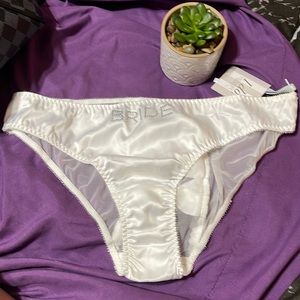 Victoria’s Secret bridal panty with bows large white